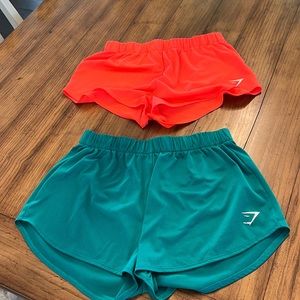 2 pair Gymshark shorts. Size S and M.
